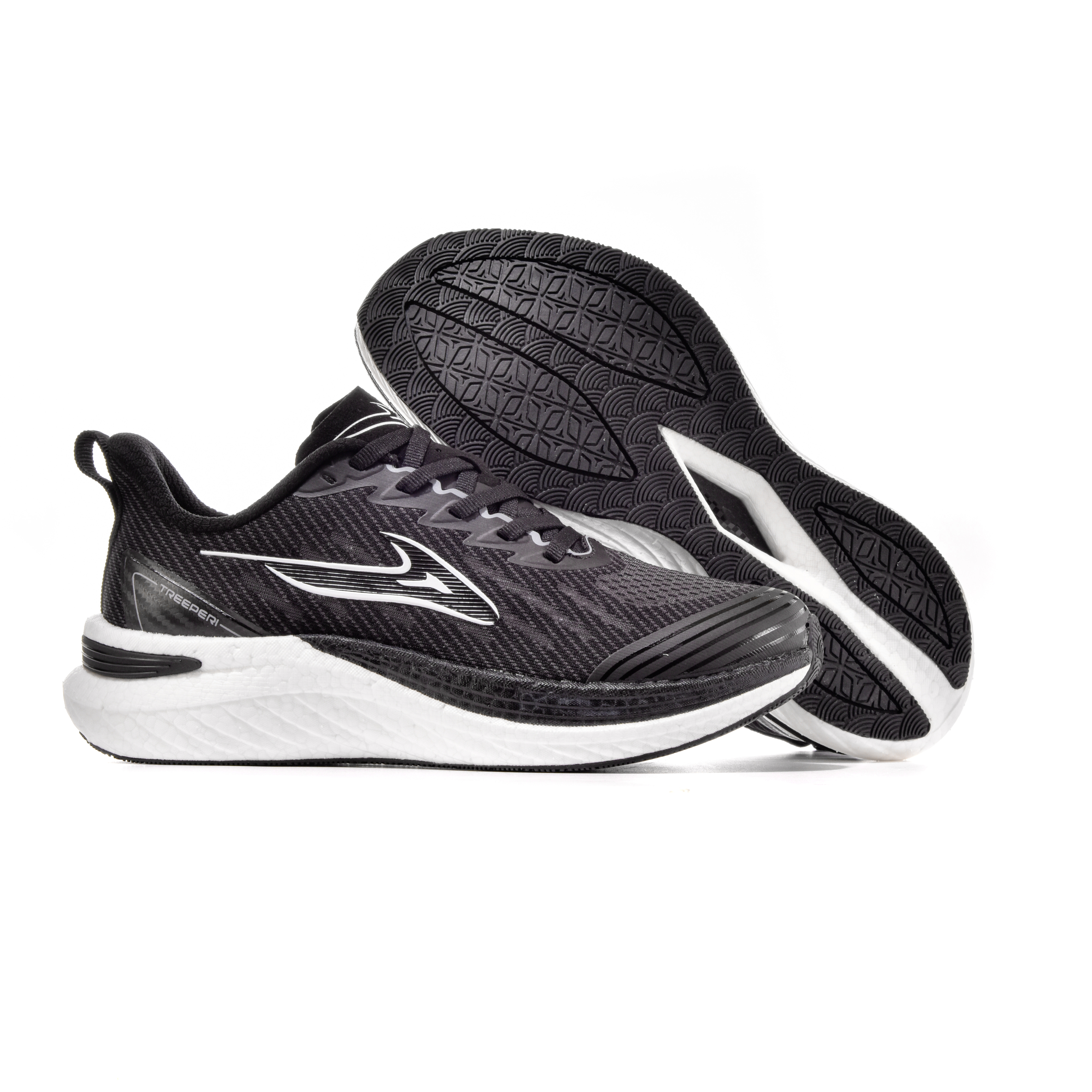 TREEPERI Running Shoes Unisex Low Top Blue White/White Pink