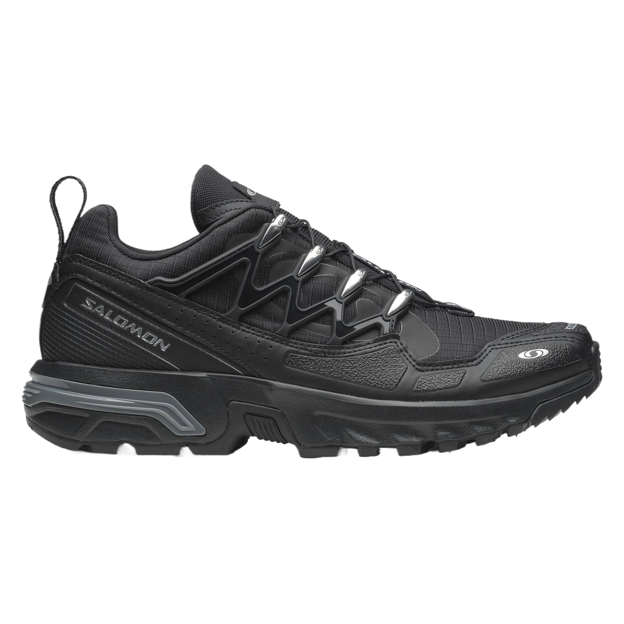 SALOMON ACS+ Cushioning Coverage Abrasion Resistant Low top Running Shoes Unisex Black