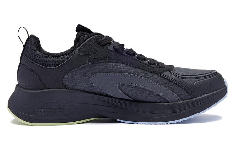 QIAODAN Cushioning Abrasion Resistant Slip Resistant Low top Running Shoes Men’s Black Gray