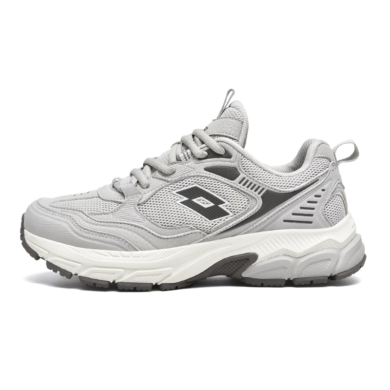 LOTTO Cushioning Slip Resistant Abrasion Resistant Low top Running Shoes Men’s Gray