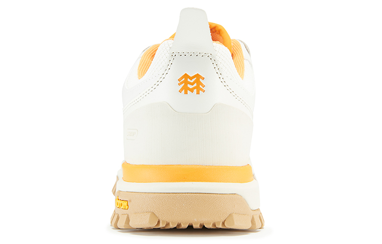 KOLON SPORT CAMPING Camp Leather Lace Up Slip Resistant Abrasion Resistant Low top Outdoor Shoes Unisex White Orange