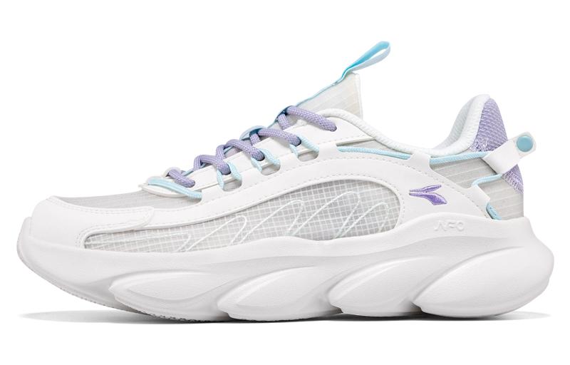 361° Spiritual Fox Slip Resistant, Abrasion Resistant, Breathable Low top Running Shoes Women’s White Blue Purple