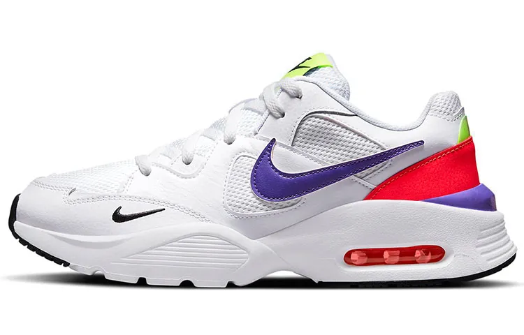 Nike Air Max Fusion Cushioning Abrasion Resistant Low top Running Shoes Men's White Purple Red