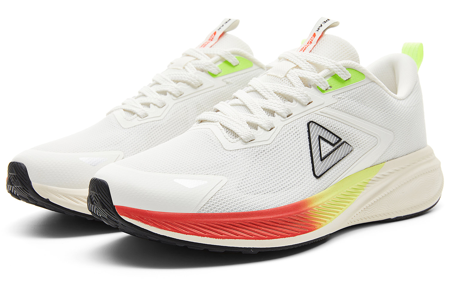 PEAK Taichi Sprint Cushioning Slip Resistant Abrasion Resistant Rebound Lightweight Low top Running Shoes Men’s White