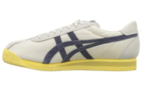 Onitsuka Tiger Corsair Suede Cushioning Slip Resistant Low top Running Shoes Unisex Beige Blue Yellow
