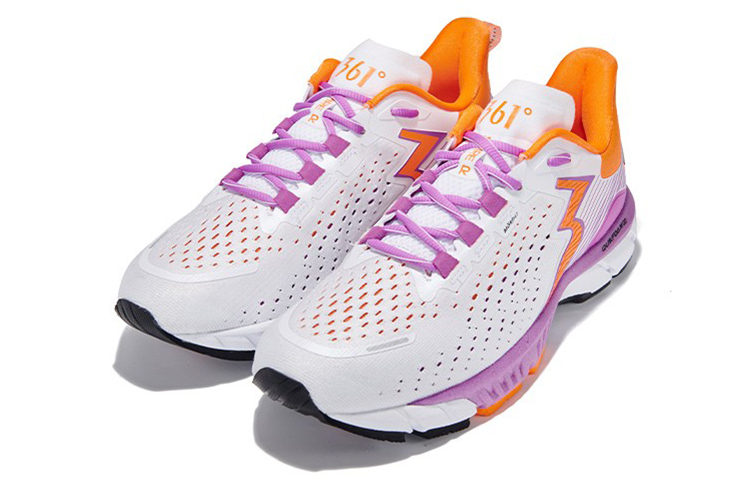 361° Marathon Cushioning Low top Running Shoes Men’s White Purple