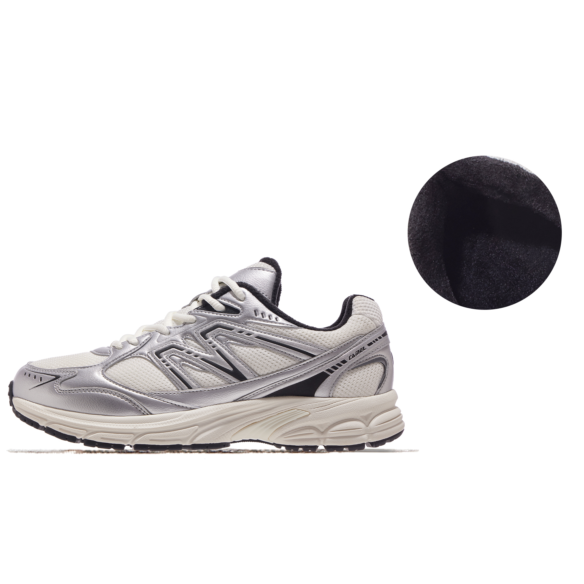 CAMEL Pursuit, Fleece Lined, Trendy Vintage Cushioning Abrasion Resistant Lightweight Thermal Low top Running Shoes
