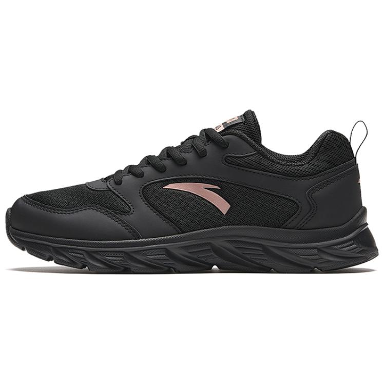 Anta Comfortable Fabric Low top Running Shoes Women’s Black Pink