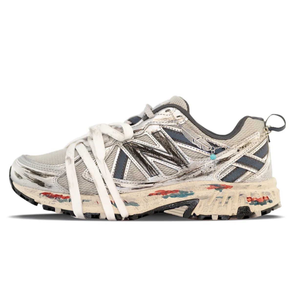 New Balance NB 410 V5 Cushioning, Wear Resistant Low top Running Shoes Unisex Beige
