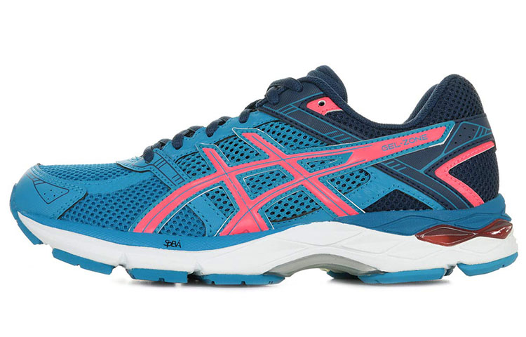 Asics Gel Phoenix 8 Lace Up Low top Running Shoes Women's Blue Pink