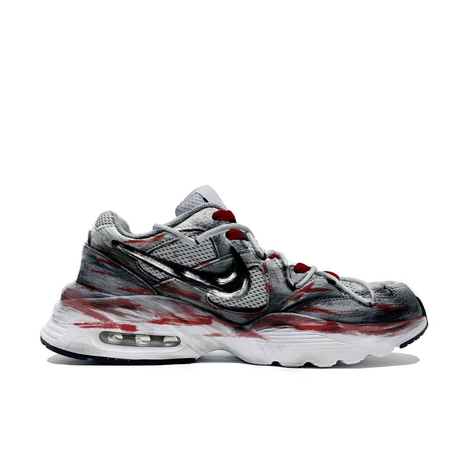 Nike Air Max Fusion Low top Running Shoes Men’s Red