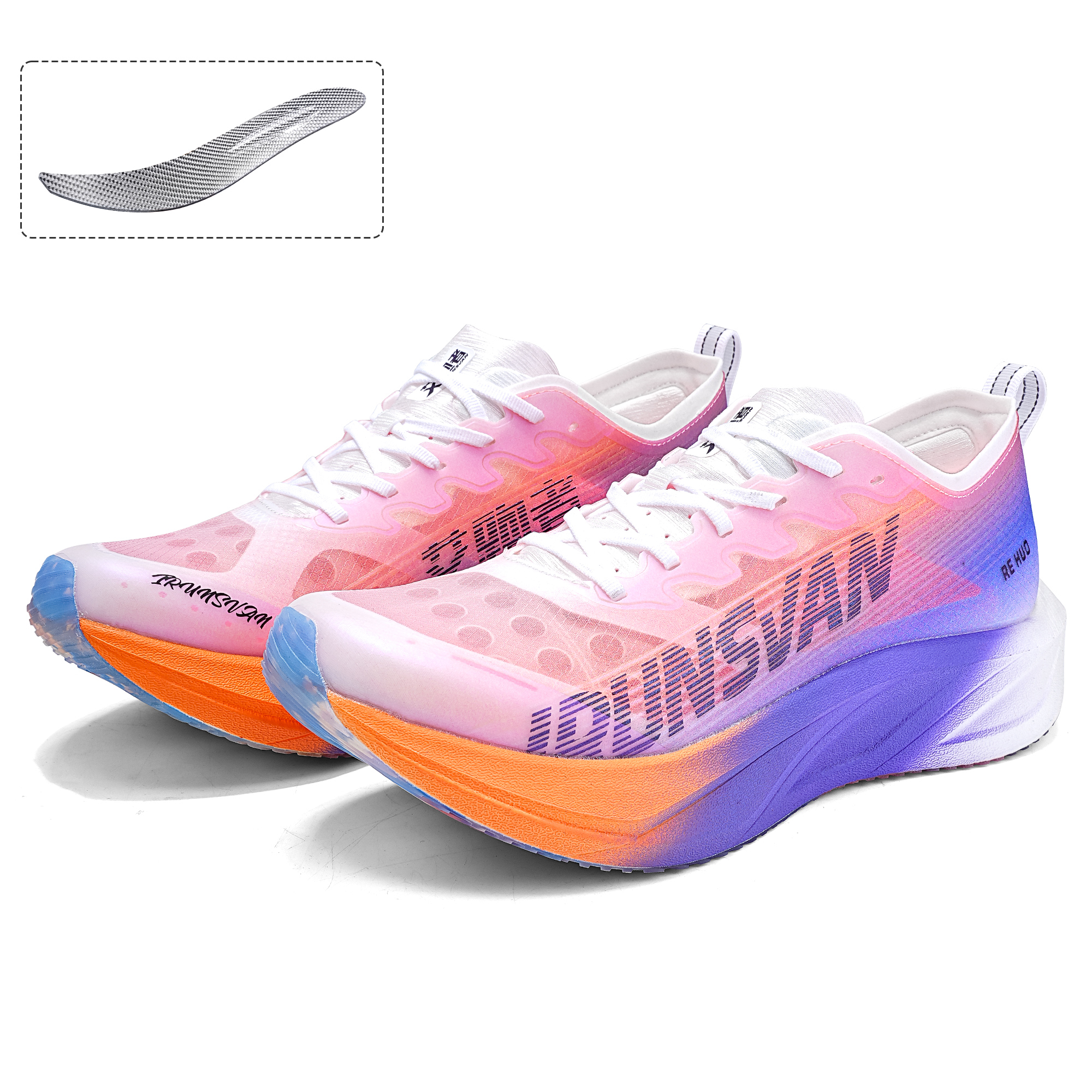 IRUNSVAN Running Shoes Unisex Grape Light Blue Purple