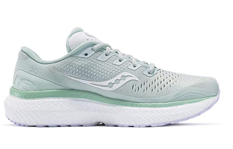 Saucony Triumph 18 Textile, Synthetic Leather Cushioning Slip Resistant Abrasion Resistant Breathable Low top