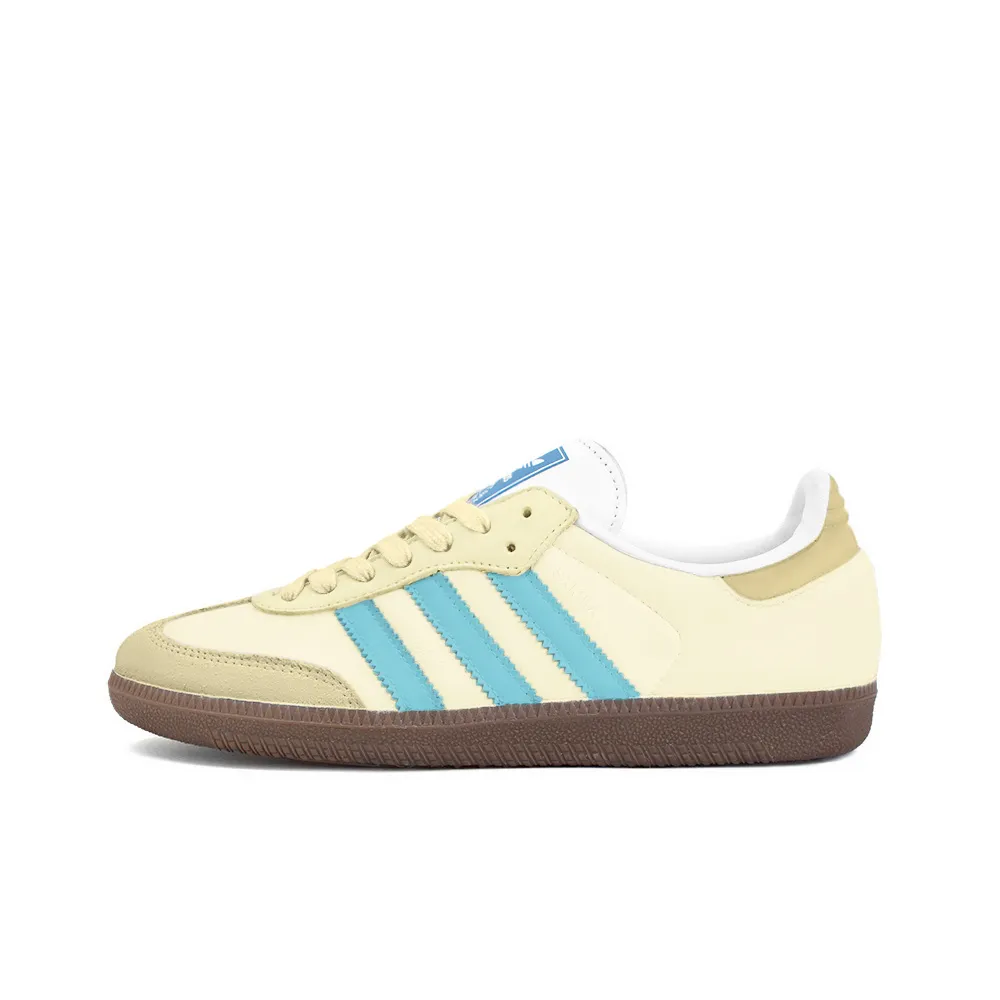 Adidas Originals SAMBA OG Slip Resistant Abrasion Resistant Low top Skateboard Shoes Unisex Yellow