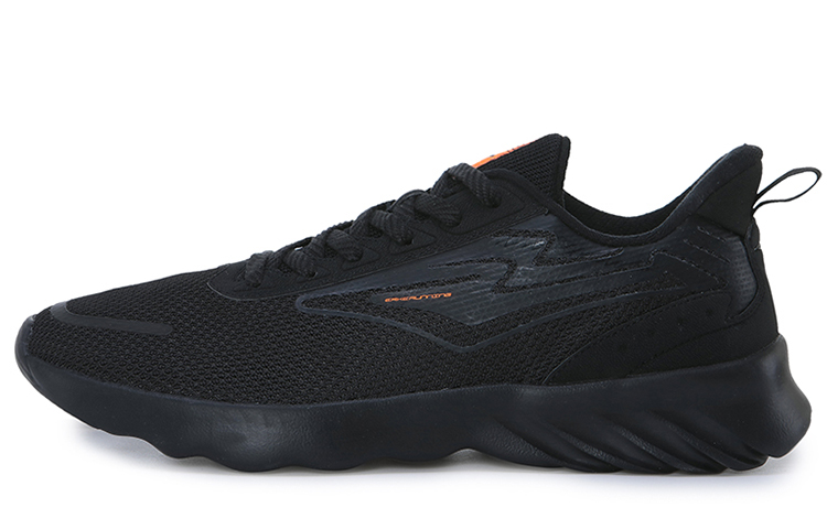 Erke Slip Resistant Cushioning Low top Running Shoes Men’s Black Orange