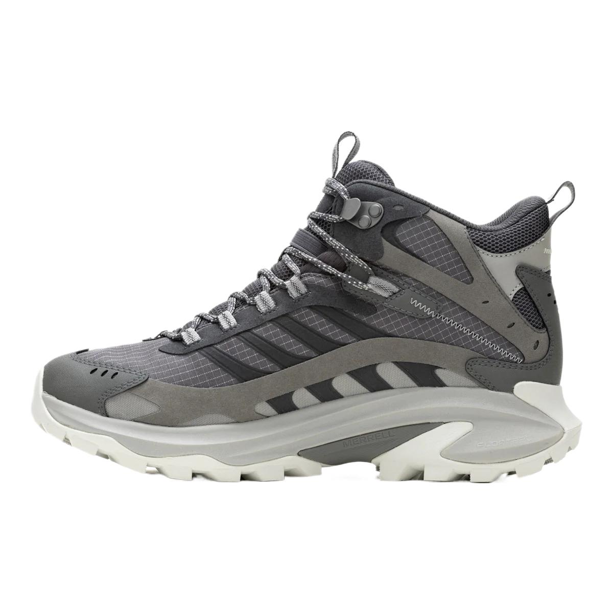 MERRELL MOAB SPEED 2 Abrasion Resistant, Non Slip, And Waterproof, Breathable Mid top Outdoor Shoes Men’s Gray