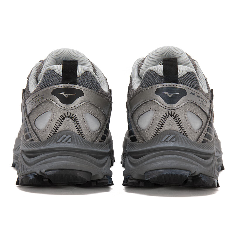 Mizuno Racer Trail Comfortable Cushioning Abrasion Resistant Breathable Running Shoes Unisex Dark Gray
