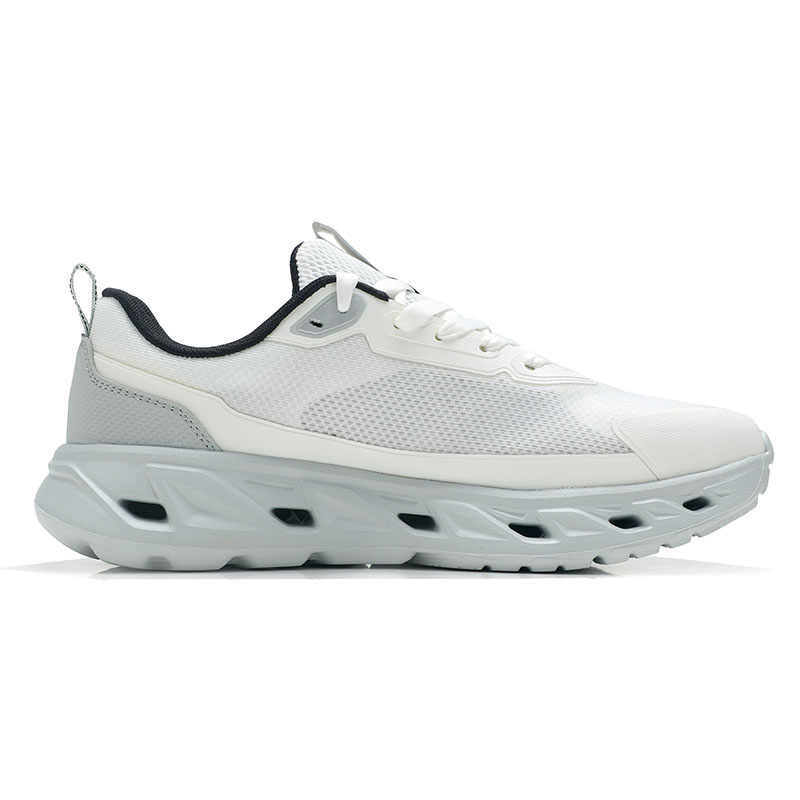 XTEP Cushioning Breathable Slip Resistant Low top Outdoor Shoes Men’s Sail White Gray