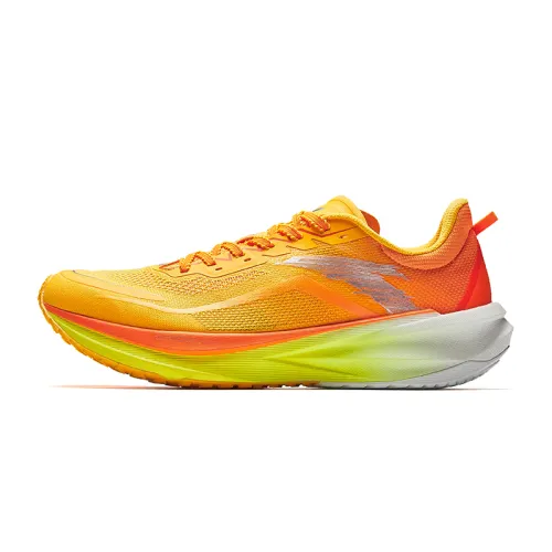 ANTA Plastic Avant Garde Collection Running Shoes Men's Low Top Fluorescent Mango Orange/Papyrus White/Fluorescent True Orange