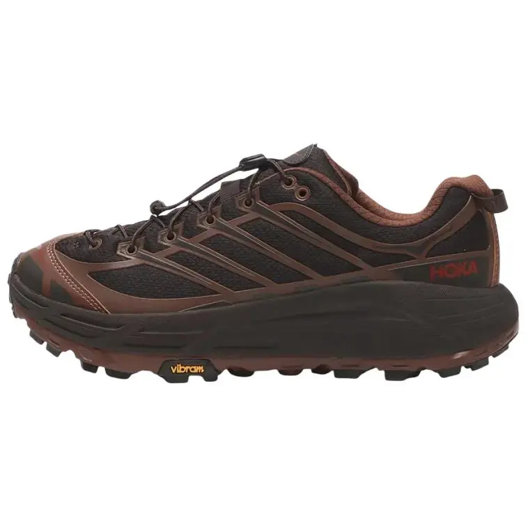 HOKA ONE ONE Mafate Three 2 Textile, Synthetic Leather Dual Density VIBRAM® Rubber Casual Running Shoes Unisex