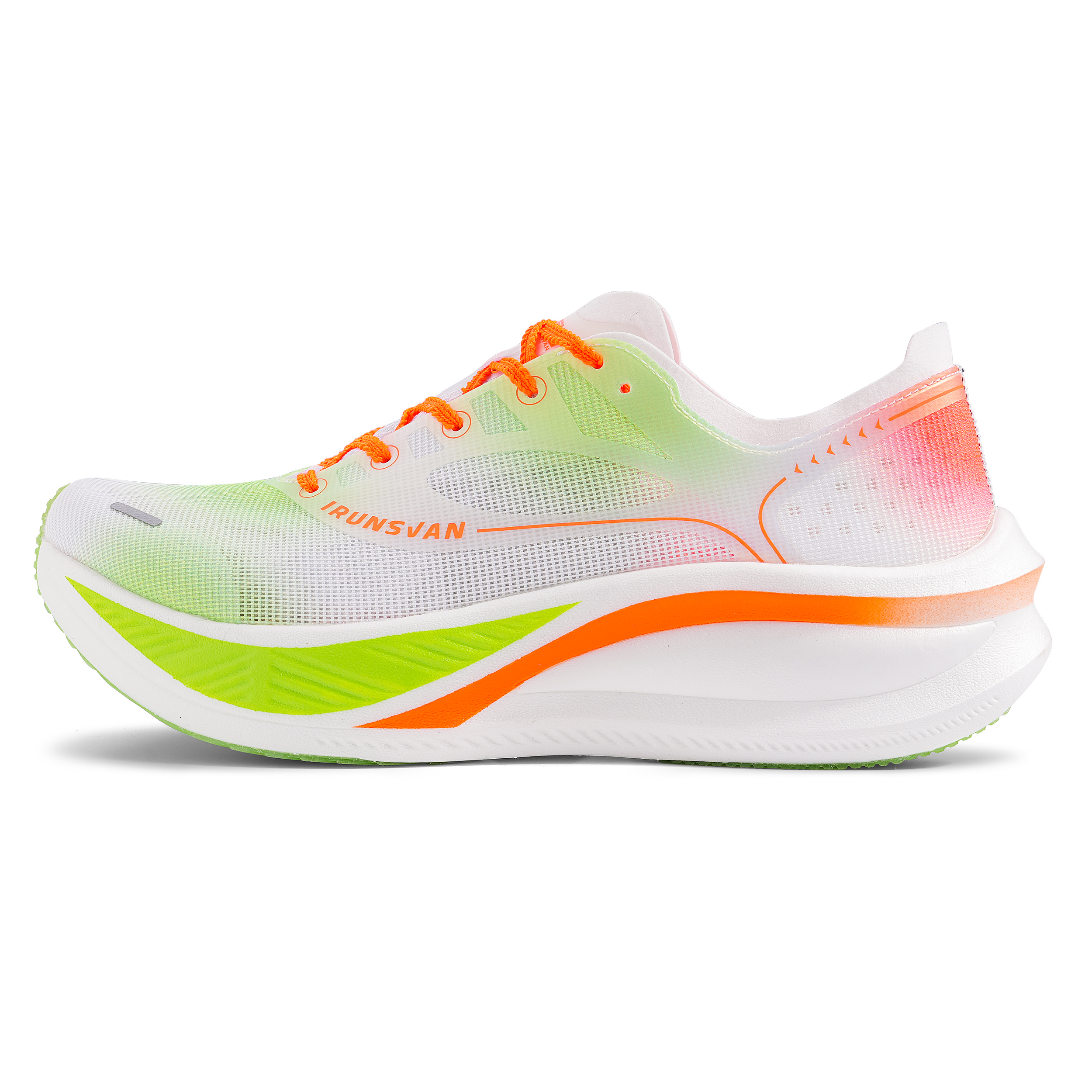IRUNSVAN Low top Running Shoes Unisex Mismatched Color Garnet Red & Forest Green