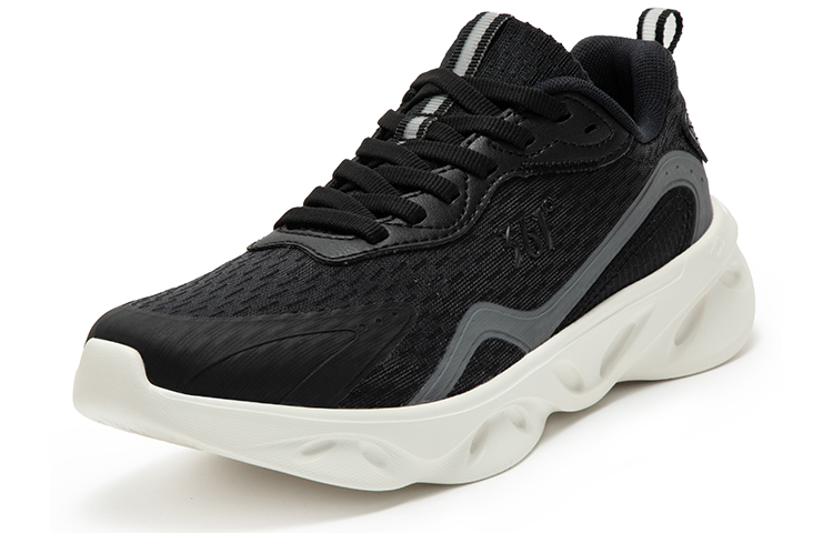 361° Light Feather Cushioning, Slip Resistant, And Abrasion Resistant Low Top Running Shoes Women’s Black Gray