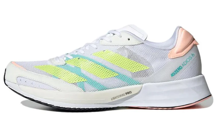 Adidas Adizero Adios 6 Fabric Cushioning Abrasion Resistant Cushioning, Wear Resistant Low top Carbon Plate Marathon