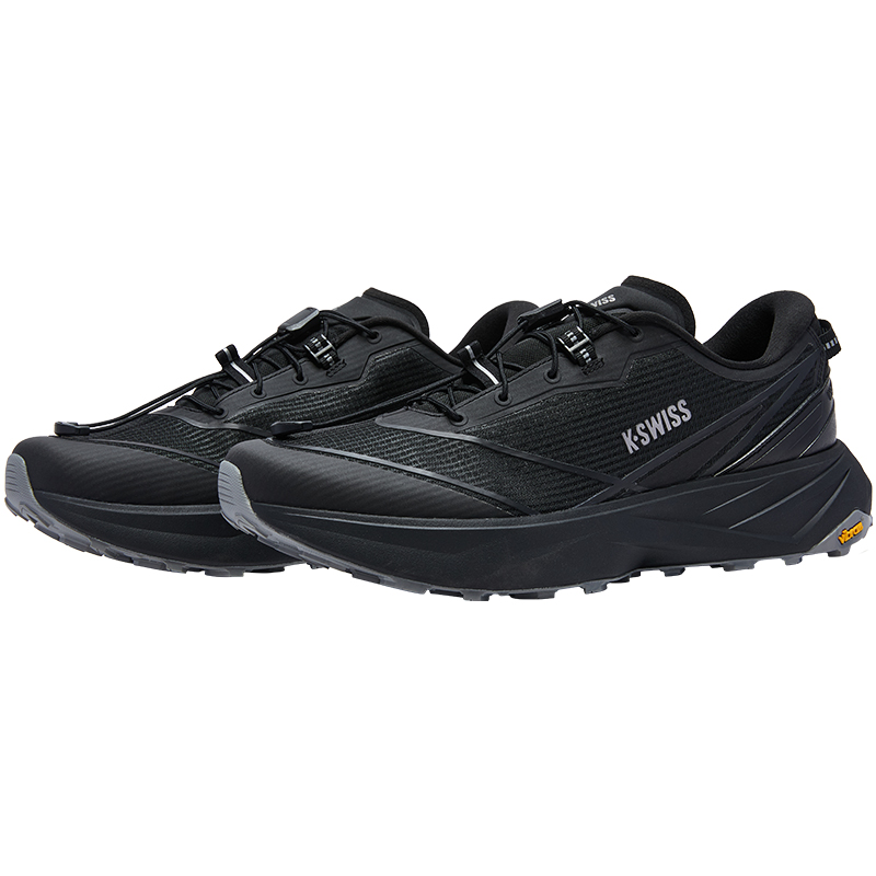 K·SWISS Textile, TPU Low top Running Shoes Men’s Pure Black Gunmetal