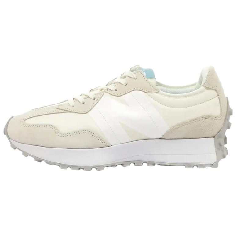 New Balance NB 327 retro letter lace suede fabric wear-resistant low-top casual urban commuting running shoes women's off-white