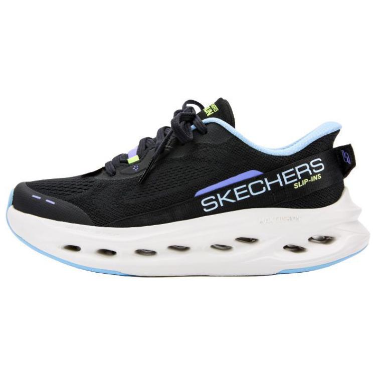 Skechers Breathable Lightweight Support Cushioning Balance Anti Rollover Low top Casual Running Shoes Women’s Black