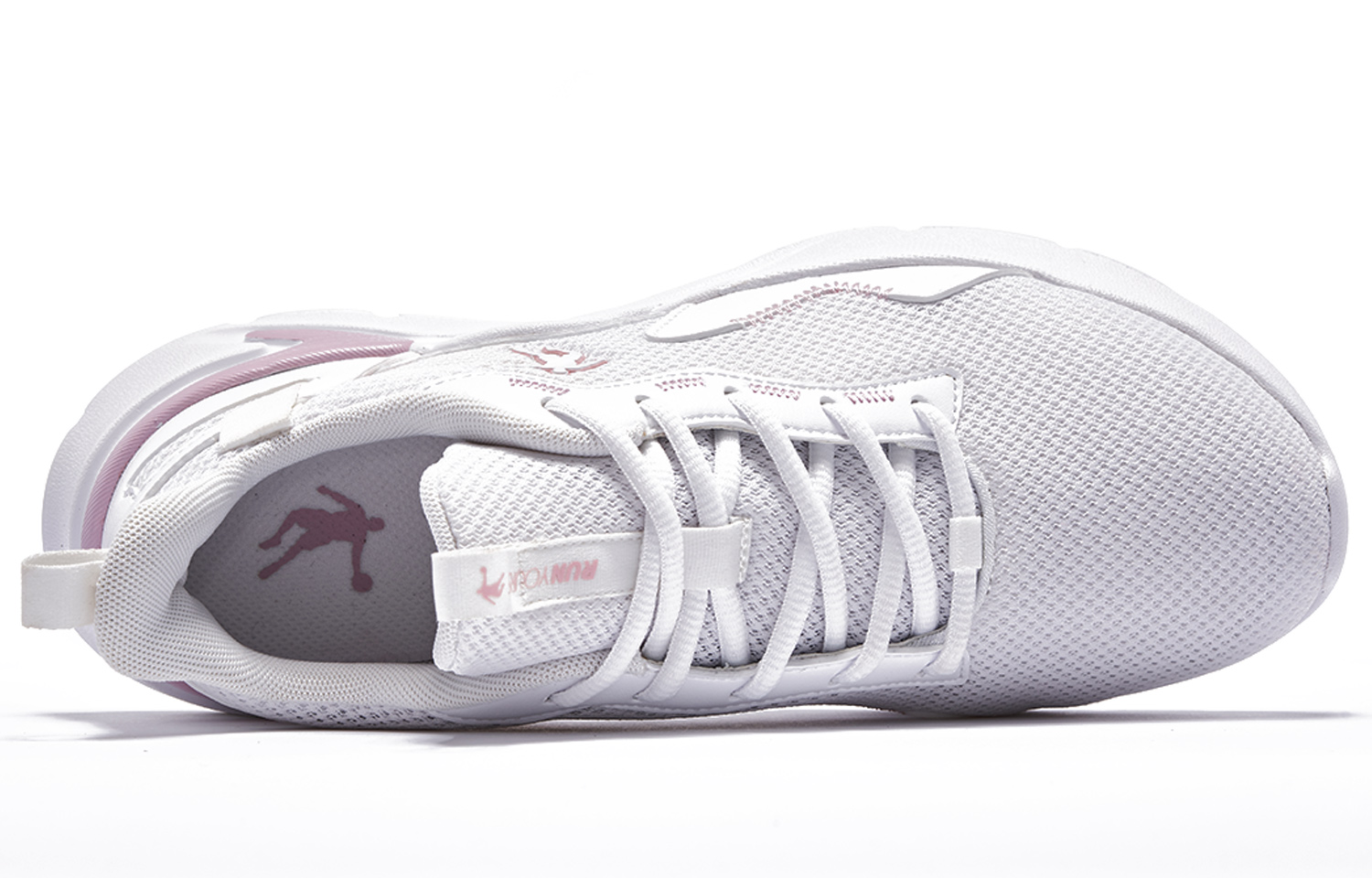 QIAODAN Abrasion Resistant Low top Running Shoes Women’s White Pink