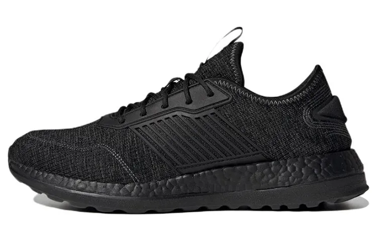 Adidas Fabric Slip Resistant, Abrasion Resistant, Breathable Low top Casual Running Shoes Unisex Black