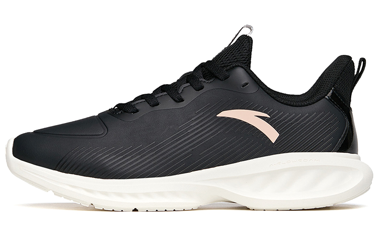 Anta Running Collection Abrasion Resistant Slip Resistant Low top Running Shoes Women’s Black