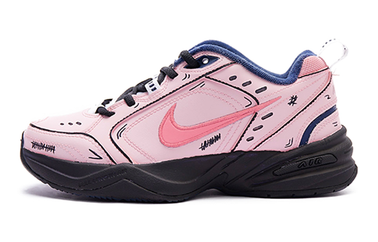 Nike Air Monarch 4 Synthetic Leather, Leather Slip Resistant, Abrasion Resistant, Height Increasing