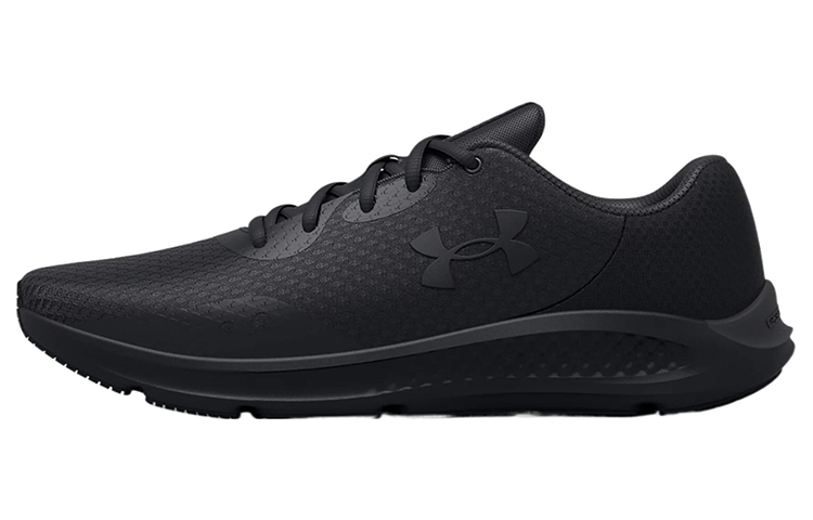 Мужские кроссовки Under Armour Charged Pursuit 3 4E (черные)