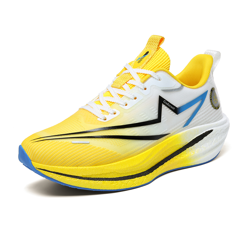 GAISIDULANTE Abrasion Resistant Slip Resistant Low top Running Shoes Unisex Ice Yellow