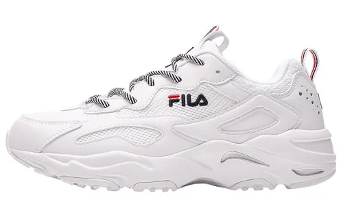 FILA Tracer Textile, Synthetic Leather Low top Chunky Sneakers Men's White