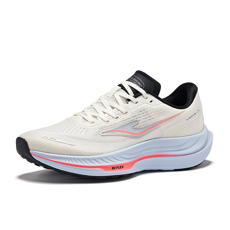 Erke Cushioning Lightweight Rebound Low top Casual Running Shoes Men’s Microcrystal White Jet Black