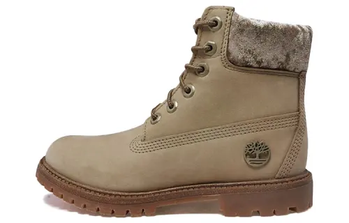 Timberland 6 Inch Premium Waterproof Boot 'Beige Nubuck Velvet' Women's