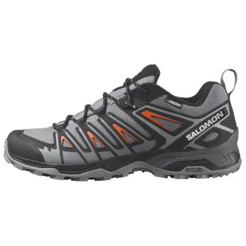SALOMON X Ultra Pioneer EXVANTAGE CLIMA Cushioning Slip Resistant Low top Outdoor Shoes Men's Gray Black