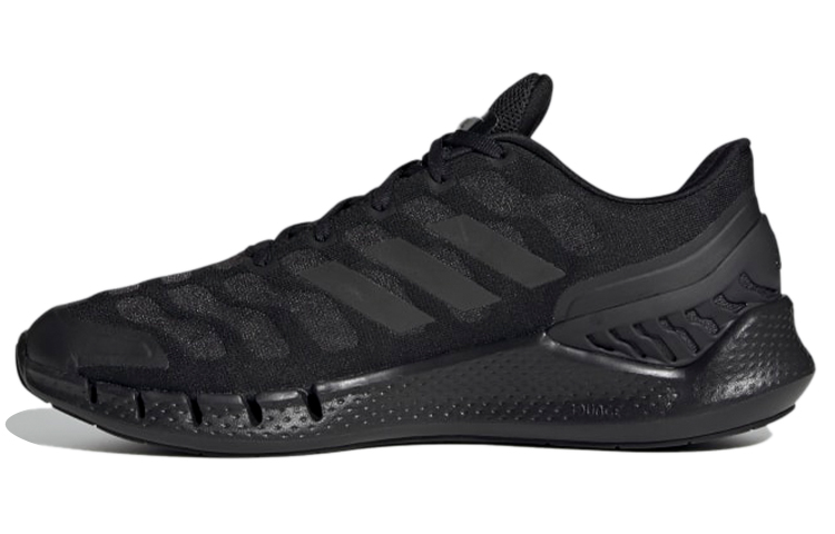 Adidas Climacool Ventania comfortable fabric synthetic leather TPU non-slip wear-resistant low-top casual running shoes men and women same style pure black