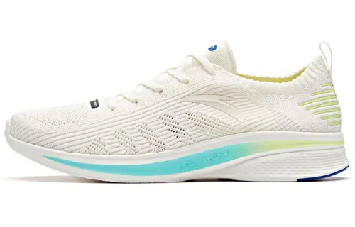 Anta Hydrogen Run I Lightweight Rebound Low top Running Shoes Men's White Blue