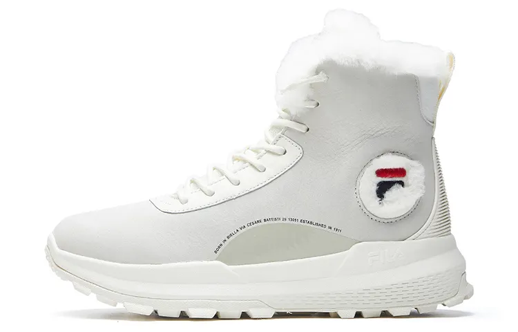 FILA Athletics Fabric High top Running Shoes Women's Light Gray