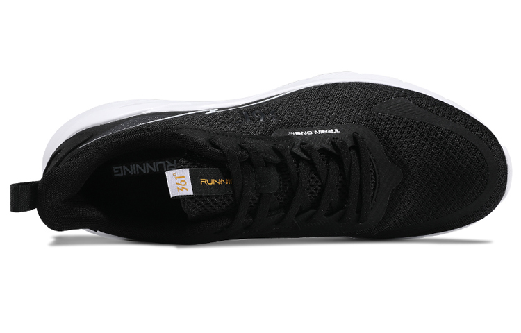 361° Casual Cushioning Breathable Abrasion Resistant Slip Resistant Low top Running Shoes Men’s Black