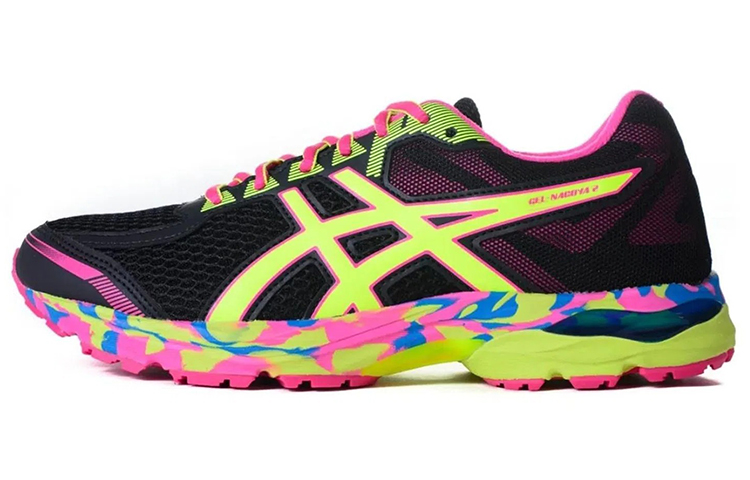 ASICS Gel Nagoya 2 Running Shoes Women's Low Top Black/Yellow