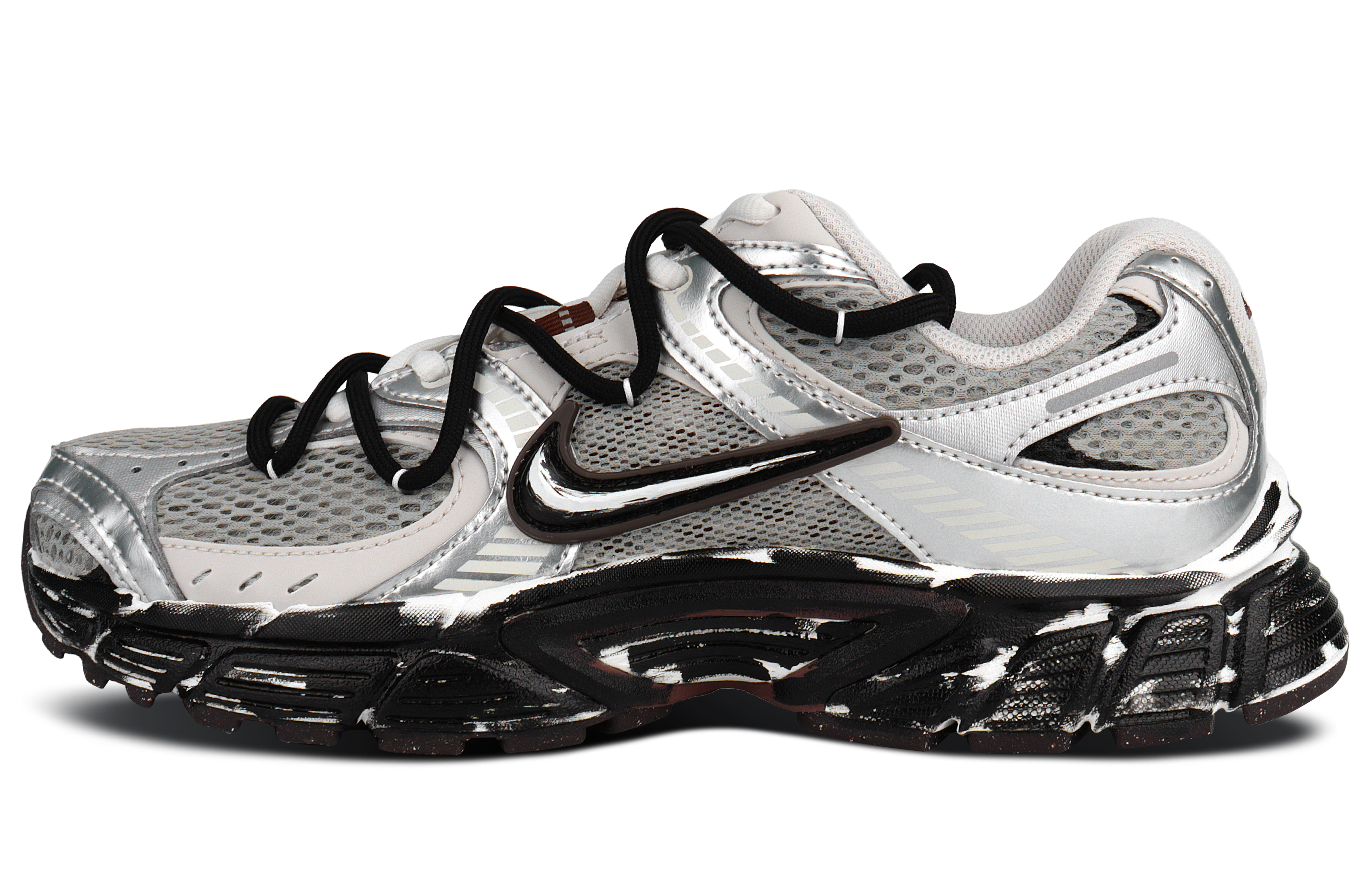 Nike V5 RNR Abrasion Resistant Breathable Low top Casual City Commuting Running Shoes Unisex Silver Gray