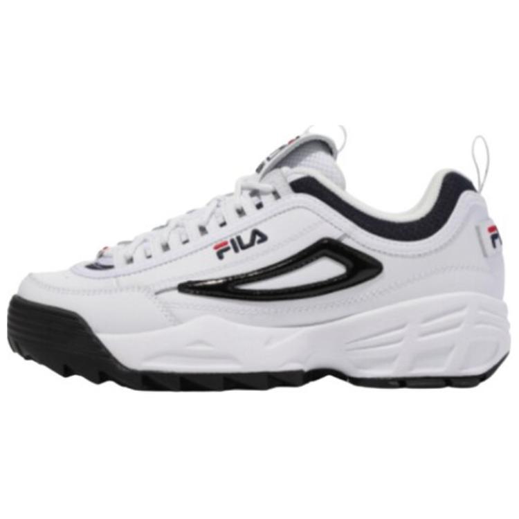 FILA Disruptor 2 Wear resistant And Lightweight Low top Running Shoes Unisex White