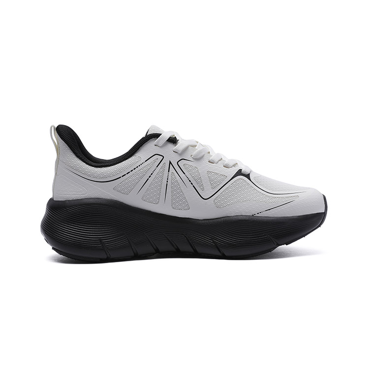 LPMX Cushioning Slip Resistant Abrasion Resistant Breathable Low top Running Shoes Women’s Ivory White