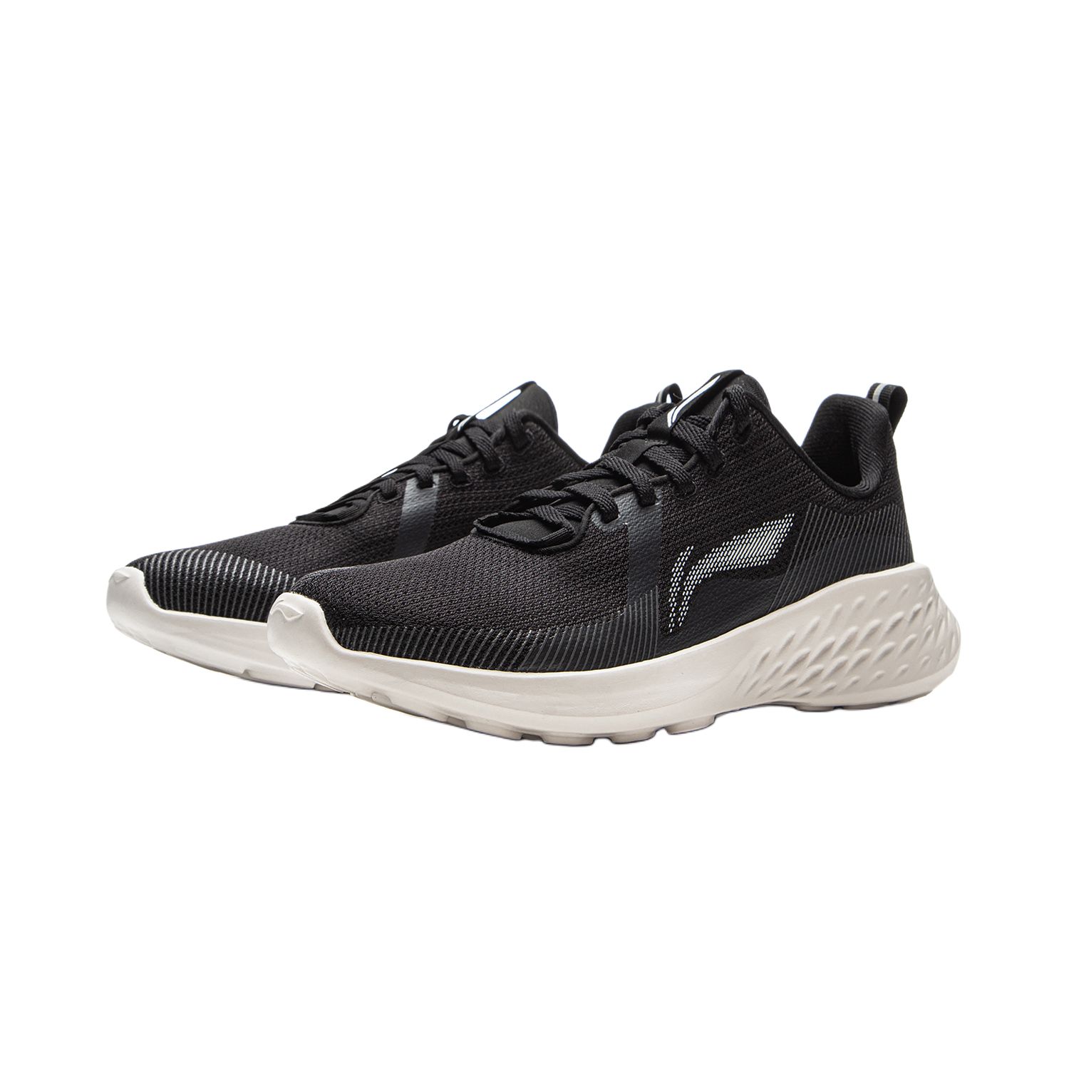 Li Ning Cushioning Abrasion Resistant Lightweight Low top Casual Running Shoes Women’s Black