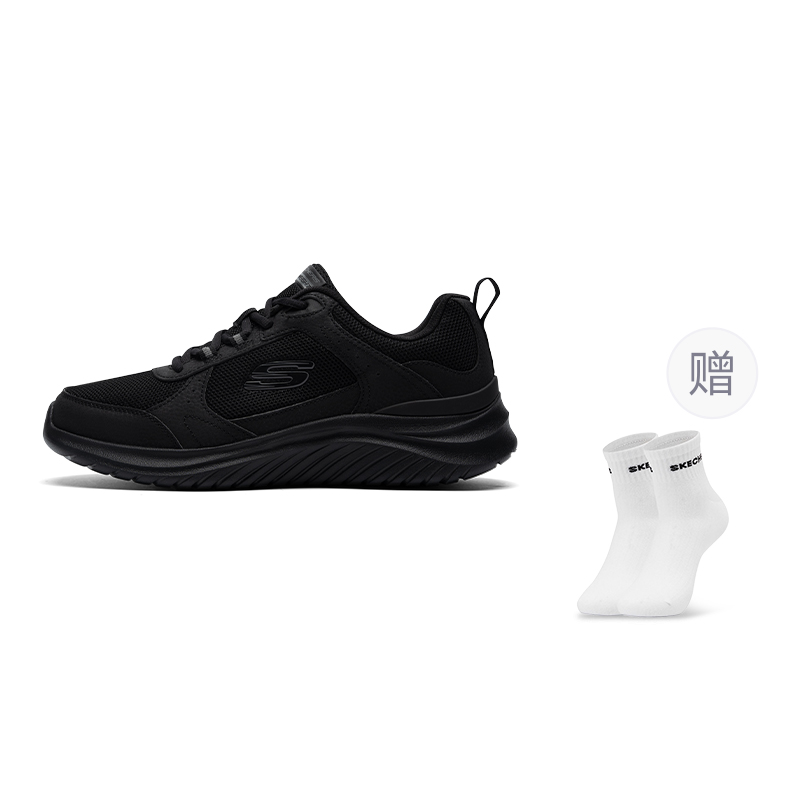 Skechers FLECTION 3.0 Abrasion Resistant Breathable Running Shoes Men’s Black